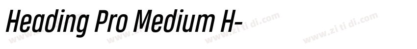 Heading Pro Medium H字体转换